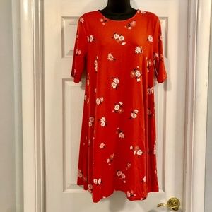 Old Navy Floral Jersey Swing Dress Size Medium